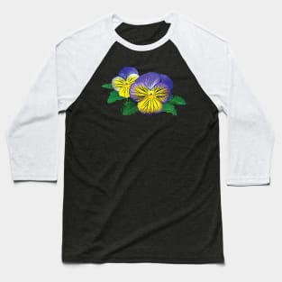 Pansies - Shy Little Pansy Baseball T-Shirt